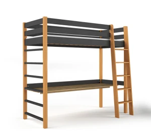 Hochbett mit Schreibtisch NIKO