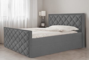 Boxspringbett DORMI mit Fußsteil  140x200 cm 