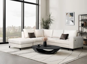 Ecksofa BRANDO L MIT Puff 