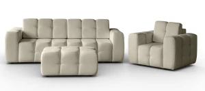 Polstermöbel Set BONA 3+1+Pouf 