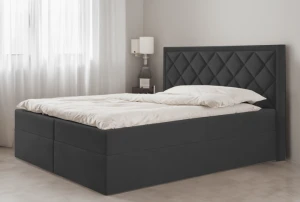 Boxspringbett DORMI 160x200 cm SCHWARZ POLSTERBETT