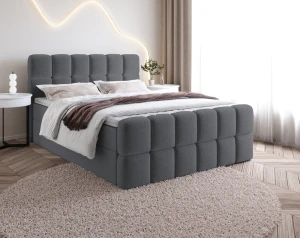 Boxspringbett SELA 120x200 cm - DUNKELGRAU