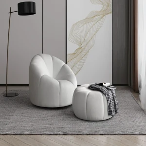 LOFT Sessel mit Hocker
