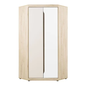 Eckkleiderschrank SMART 93x194 cm Jugendzimmer Kleiderschrank Buche Ibsen Weiß